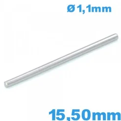 Tige goupille droite taille 15,50 mm de bracelet de montre à maillon