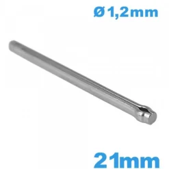 Tige Goupille Fendue pour Montre taille 21mm diamètre 1.20