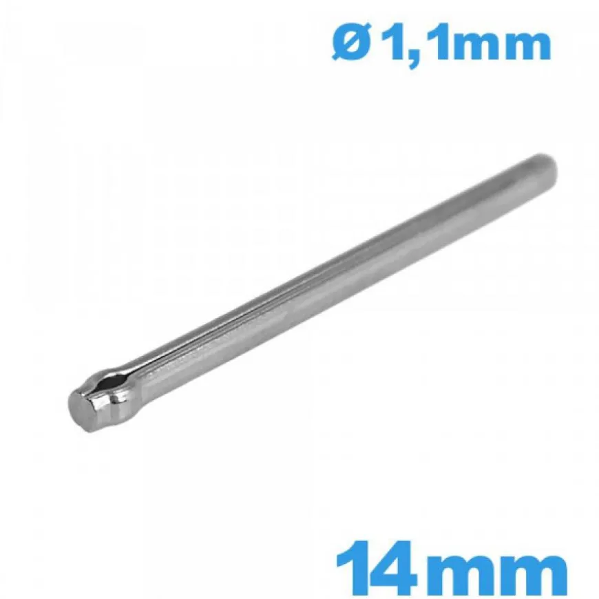 Tige goupille fendue taille 14mm bracelet montre platine