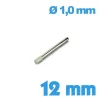 Tige pour Montre Embout Strié 12 mm - Diamètre 1,0 mm