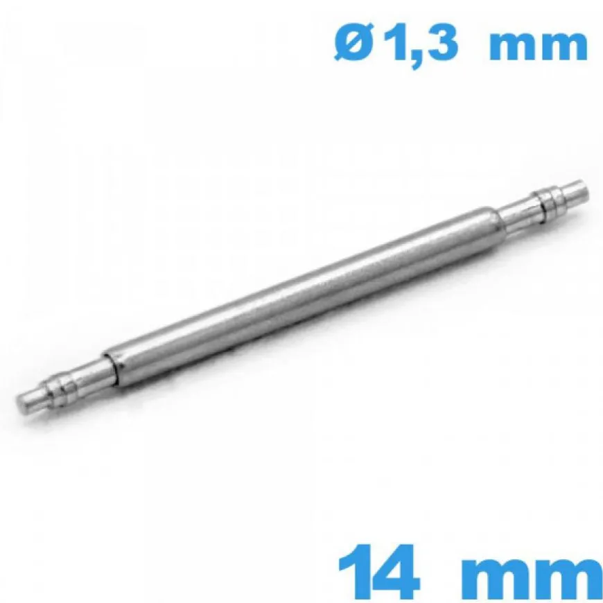 Tige pour Montre 14 mm diamètre 1,3 mm Simple Rainure