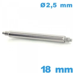 1 Tige pour montre 18 mm Téléscopique épaulement double d :2,5 mm