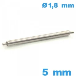 1 Tige à ressort ISOSWISS réparation montre 5mm Non téléscopique épaulement simple d :1,8 mm qualité Suisse