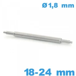 1 Tige à ressort  pour montre 18 à 24 mm Téléscopique d :1,8 mm Suisse