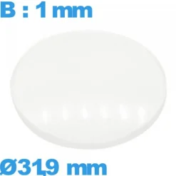 Verre 31,9 mm avec base bombé de montre verre minéral circulaire