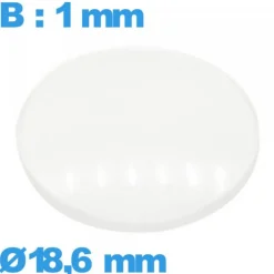 Verre 18,6 mm avec base bombé de montre en verre minéral circulaire