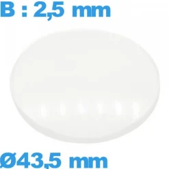 Verre 43,5 mm avec base bombé de montre verre minéral circulaire