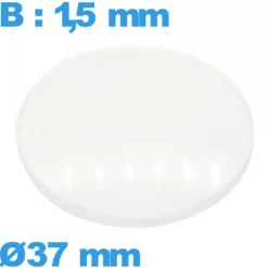 Verre 30 mm avec base bombé montre verre minéral circulaire