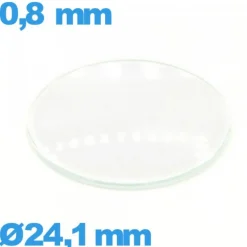 Verre 24,1 mm bombé circulaire montre verre minéral