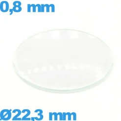 Verre 22,3 mm bombé de montre verre minéral circulaire