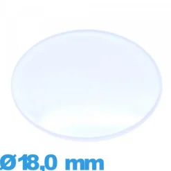 Verre 18,0 mm légèrement bombé Circulaire pour montre en acrylique