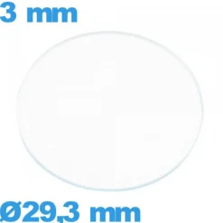Verre 29,3 mm montre circulaire verre minéral