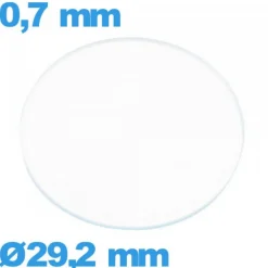 Verre 29,2 mm montre circulaire verre minéral