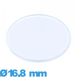 Verre 16,8 mm plat et fin de montre en plexiglas Circulaire