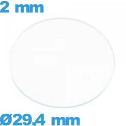 Verre 29,4 mm pour montre circulaire verre minéral