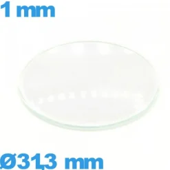 Verre montre verre minéral 31,3 mm bombé circulaire