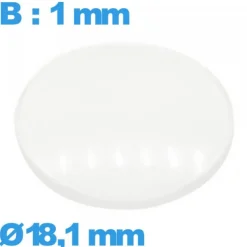 Verre pour montre avec base verre minéral 18,1 mm bombé circulaire