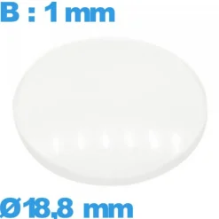 Verre pour montre avec base verre minéral 18,8 mm bombé circulaire
