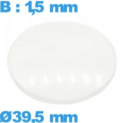 Verre pour montre avec base verre minéral 39,5 mm bombé circulaire