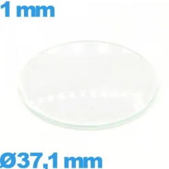 Verre pour montre en verre minéral 37,1 mm bombé circulaire