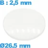 Verre pour Montre Minéral Bombé à base 26,5 mm