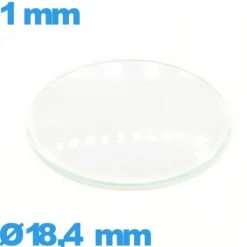 Verre pour montre 18,4 mm verre minéral circulaire bombé