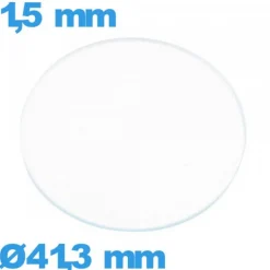 Verre pour montre verre minéral circulaire 41,3 mm plat