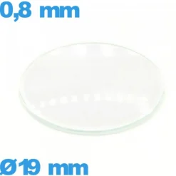 Verre pour montre verre minéral 19 mm bombé circulaire