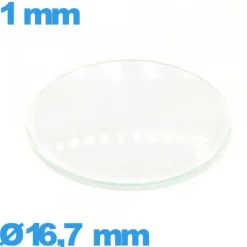 Verre pour montre verre minéral 16,7 mm bombé circulaire