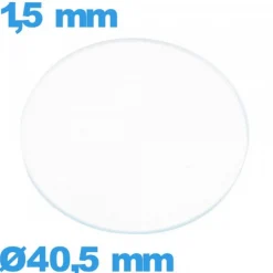 Verre verre minéral circulaire 40,5 mm de montre