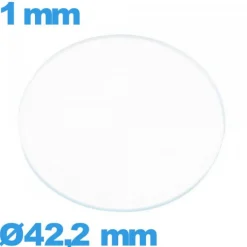 Verre verre minéral circulaire pour montre 42,2 mm