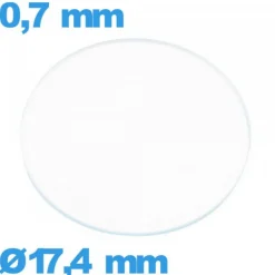 Verre verre minéral circulaire 17,4 mm pour montre