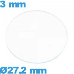 Verre verre minéral circulaire de montre 27,2 mm