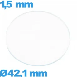 Verre verre minéral circulaire 42,1 mm pour montre