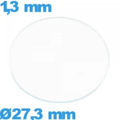 Verre verre minéral montre circulaire 27,3 mm