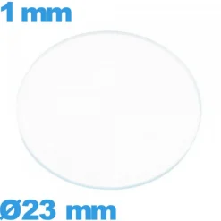 Verre verre minéral pour montre circulaire 23 mm