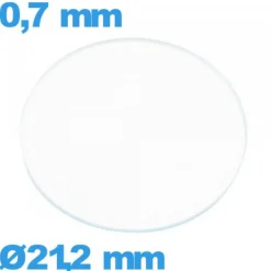 Verre verre minéral pour montre circulaire 21,2 mm