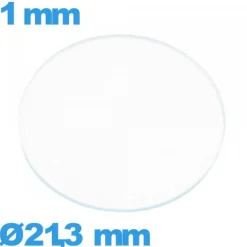 Verre verre minéral pour montre circulaire 21,3 mm