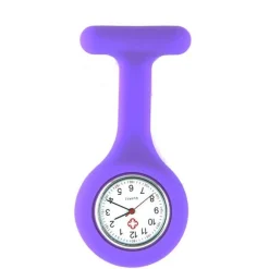 Violet hopital montre infirmière pas chère silicone